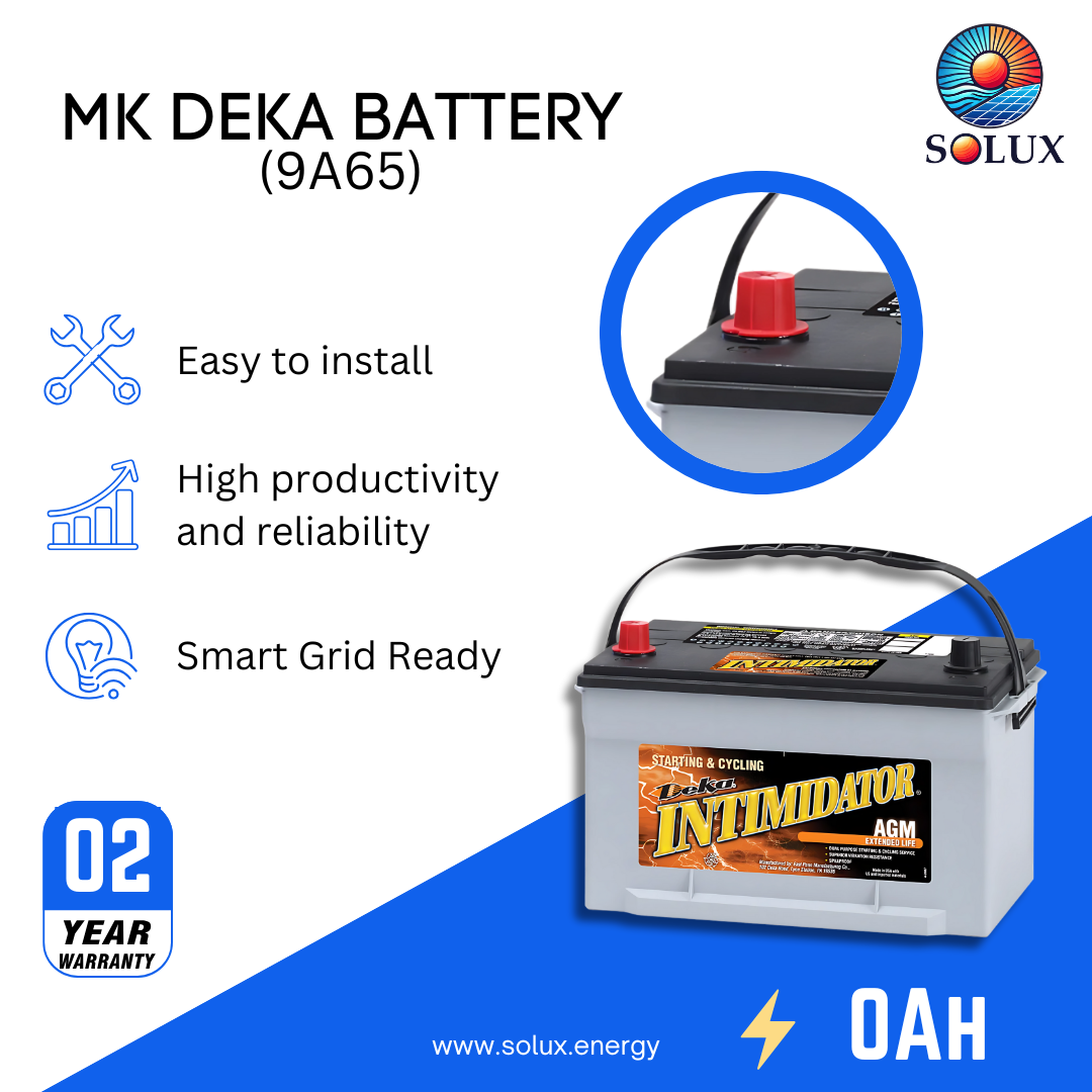 This is an image of MK Deka 12V 75Ah Battery AGM